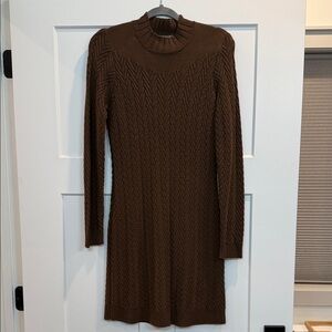Kuhl Chocolate Long Sleeve Knit Dress